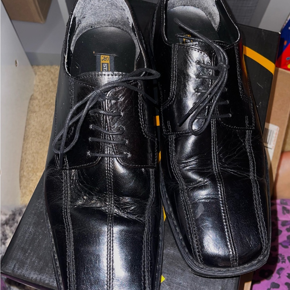 Stacy Adams Black Oxfords & Derbys Shoes